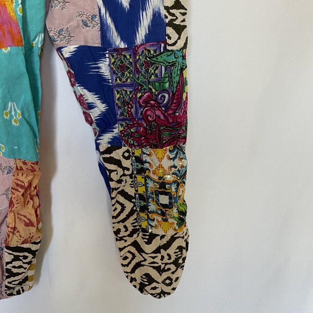 Vintage Boho Patchwork Harem Pants With Elastic W… - image 3